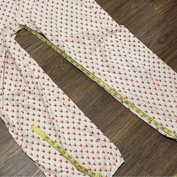 Vintage YTK Playboy Onesie Pajama With Backside Flap Red Cream Size Medium - Picture 12 of 14